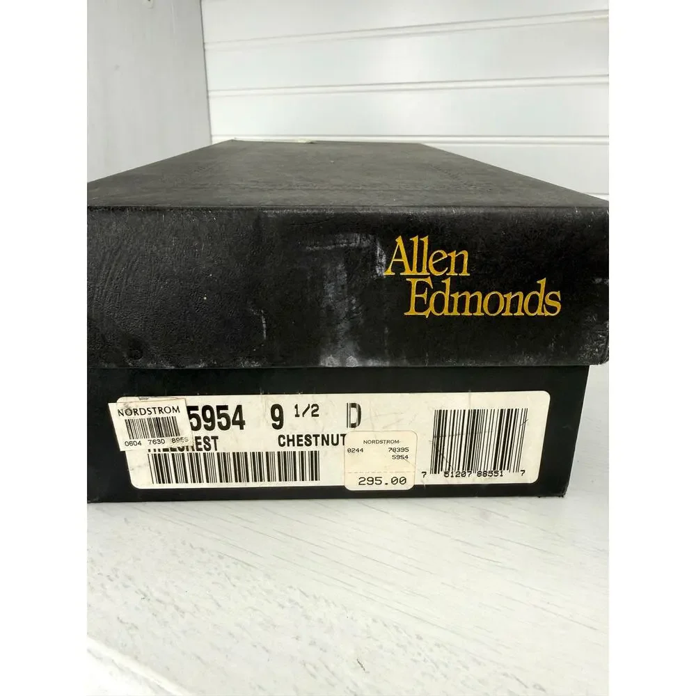 Allen Edmonds Walton Split Toe Derby 5954 Chestnut 9.5 D USA Dress Shoes w/ Box